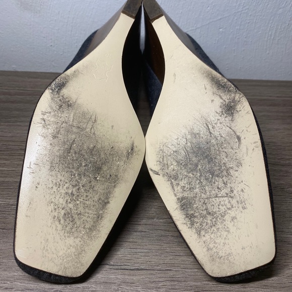 NINE WEST Denim Wedge Shoes - Picture 6 of 13